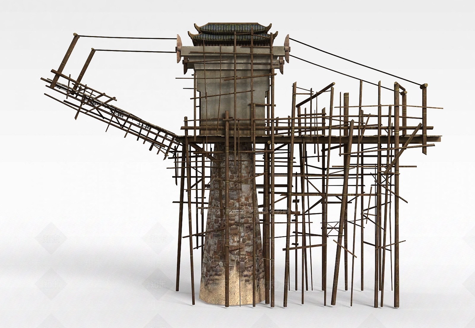 现代办公大厅3D模型下载【ID:1199786244】