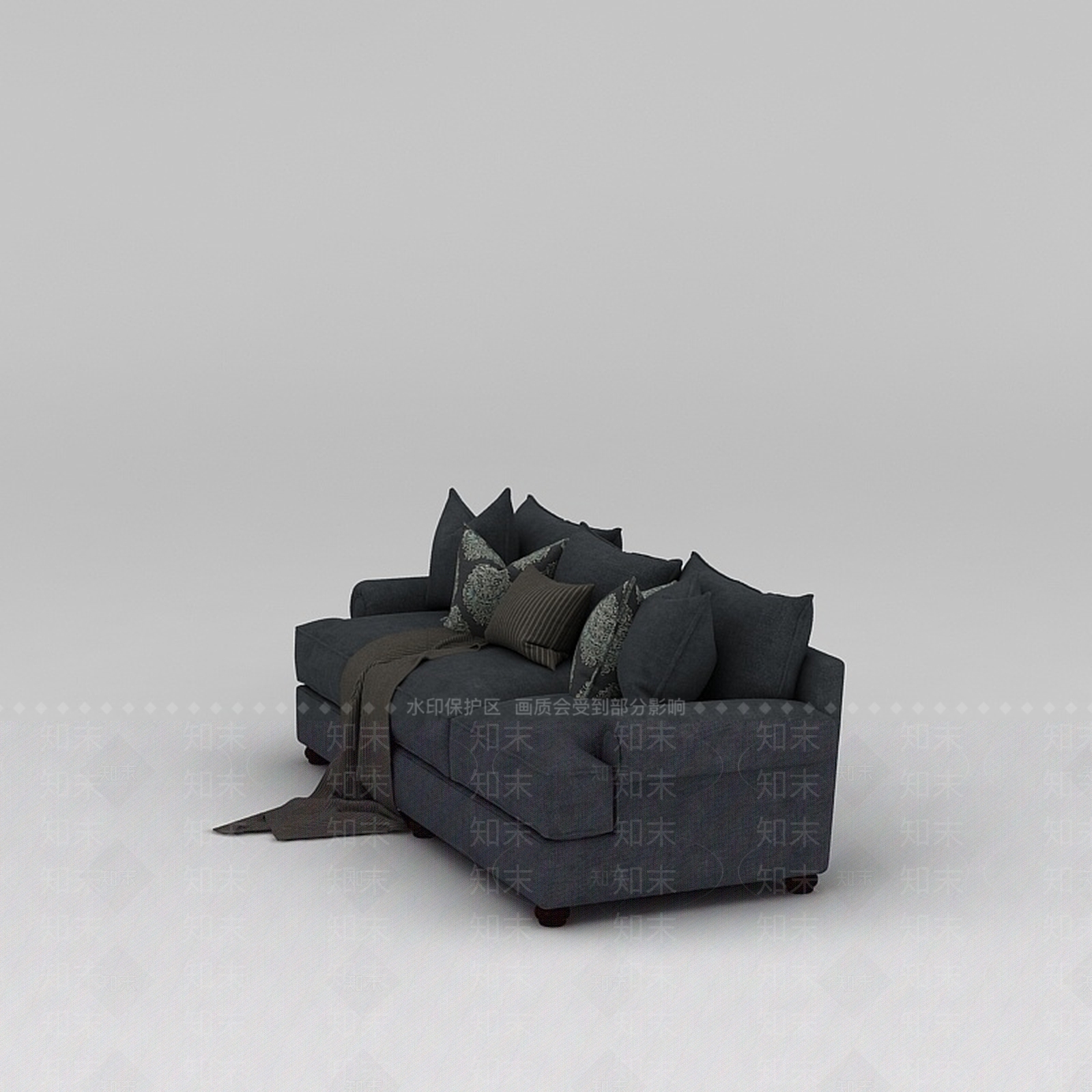 现代双人沙发3D模型下载【ID:1198583711】