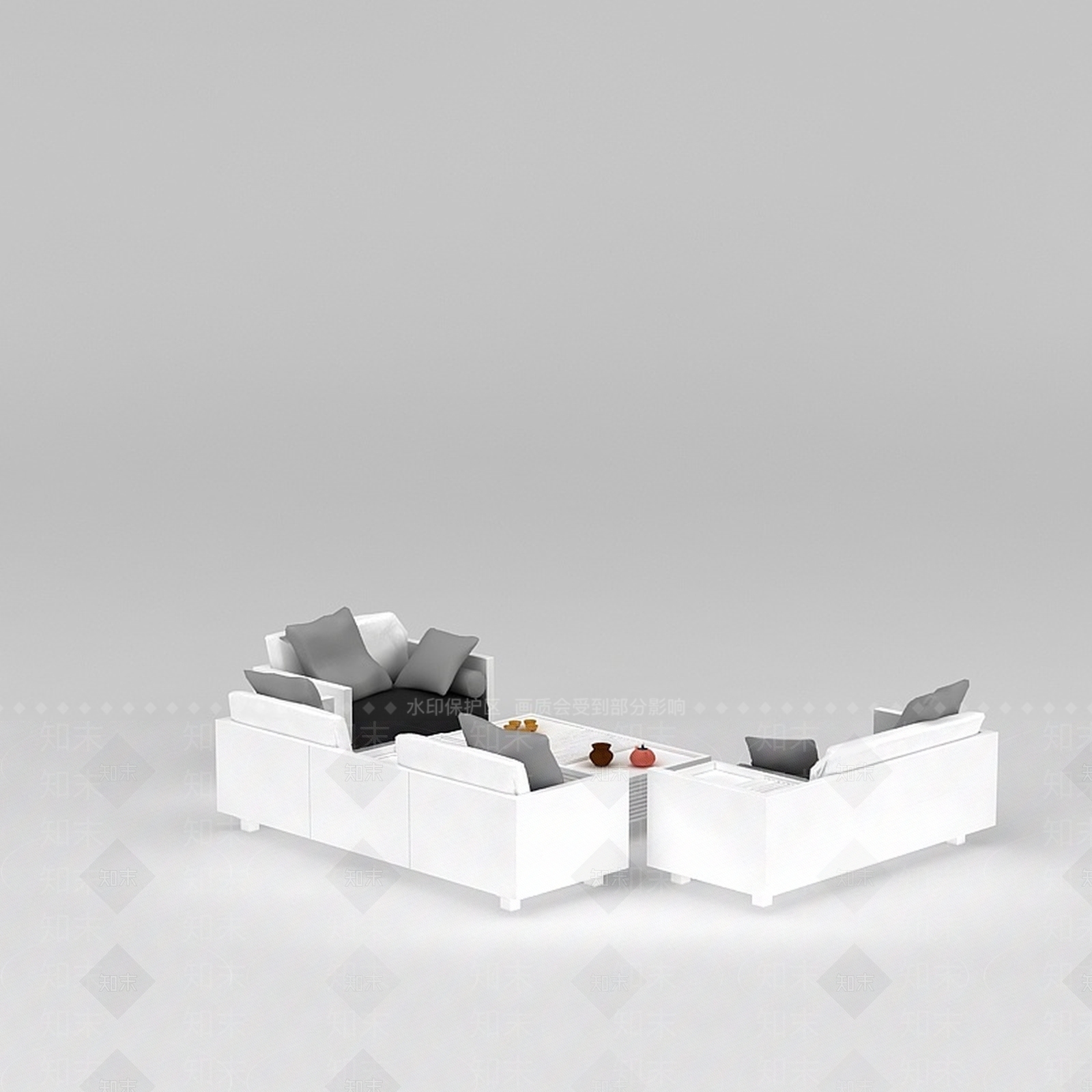 现代双人沙发3D模型下载【ID:1199770696】