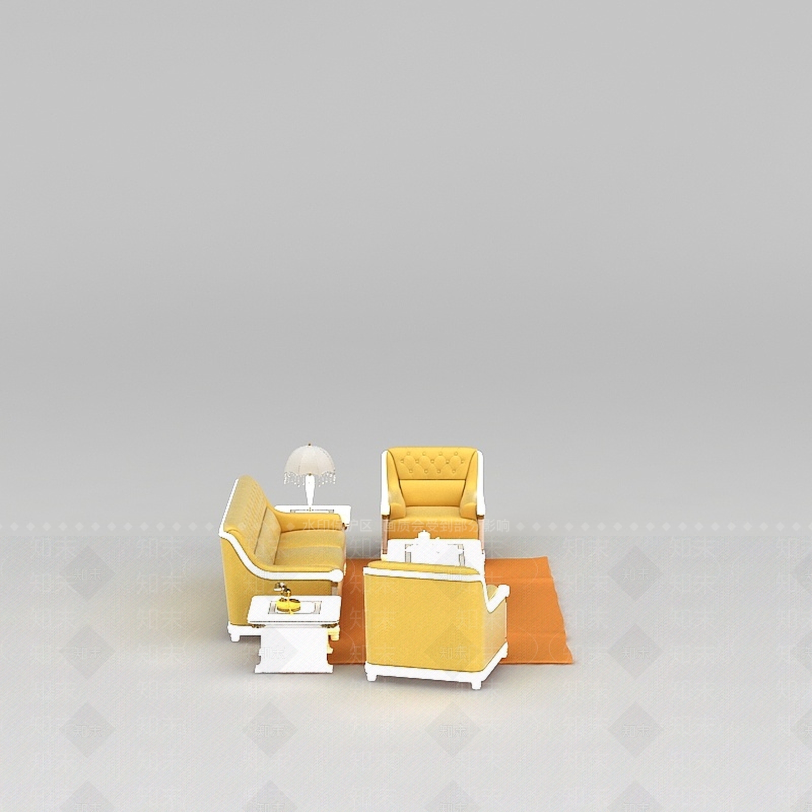 现代双人沙发3D模型下载【ID:1199757122】