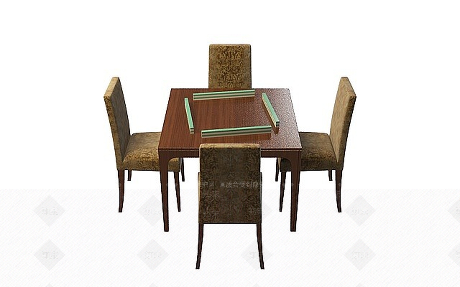 现代书桌椅3D模型下载【ID:1198585228】