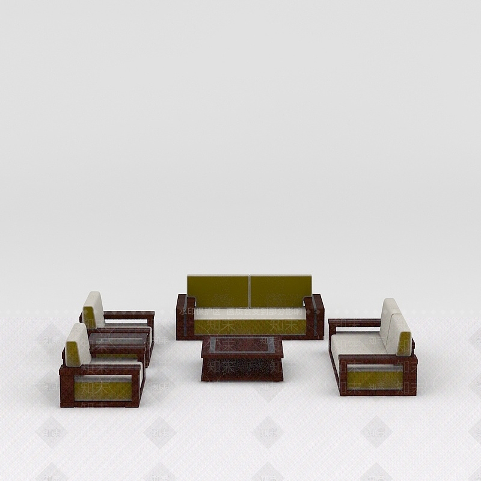 现代双人沙发3D模型下载【ID:1198585315】