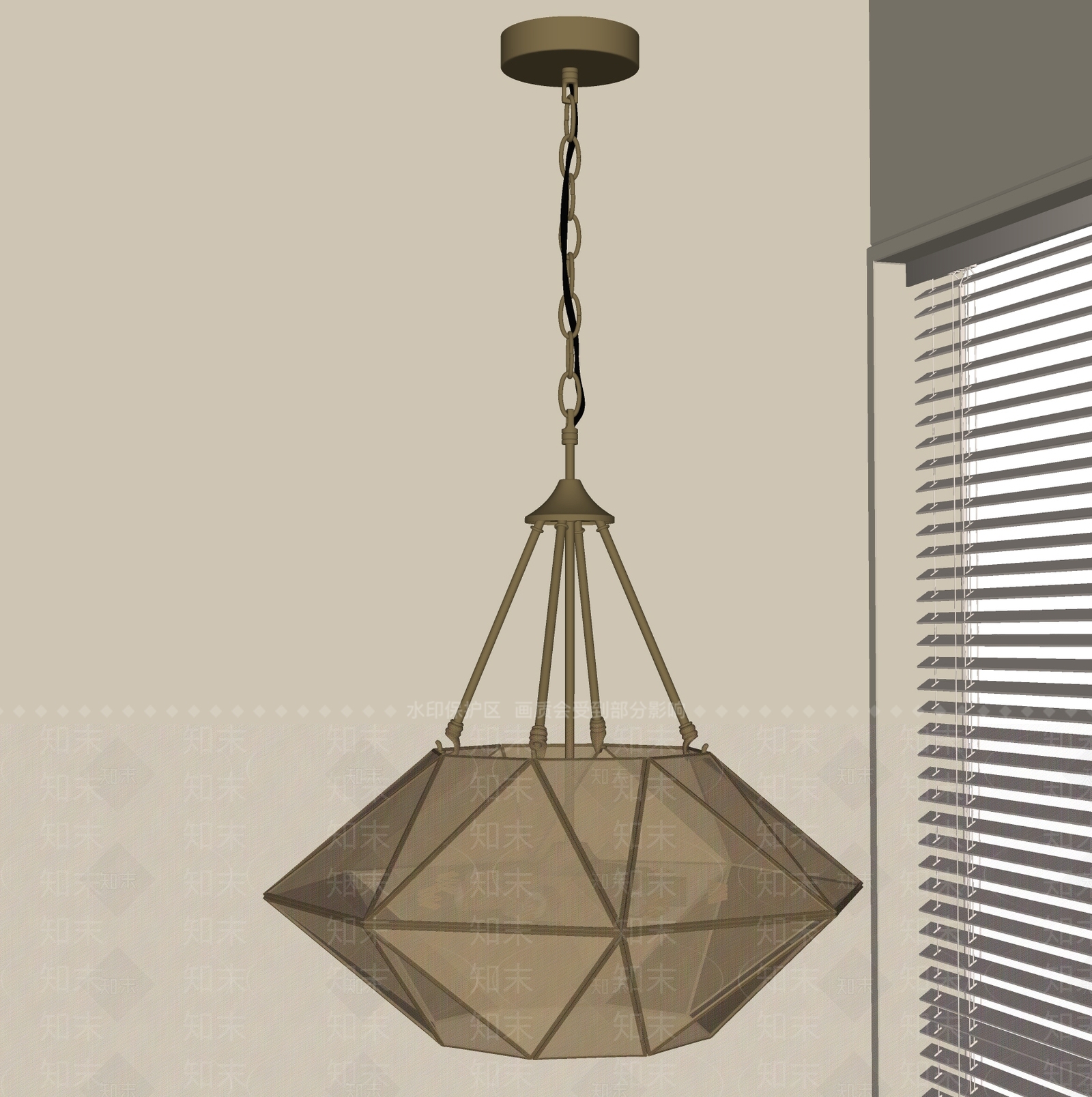 现代中古吊灯SU模型下载【ID:1198586940】