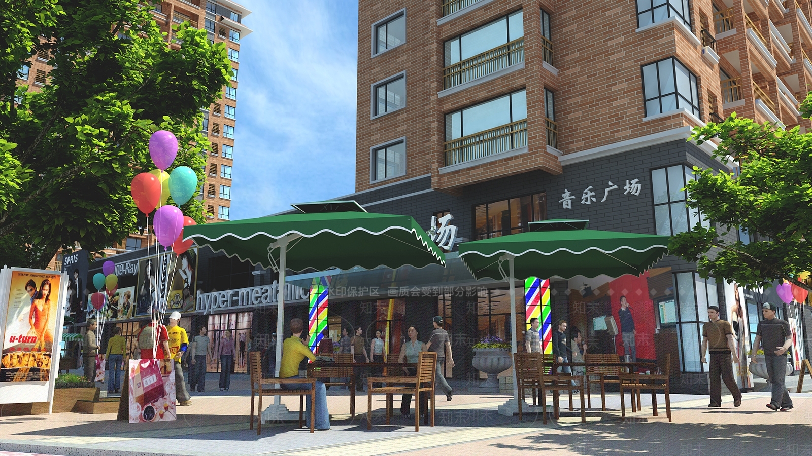 现代街道3D模型下载【ID:1198588058】