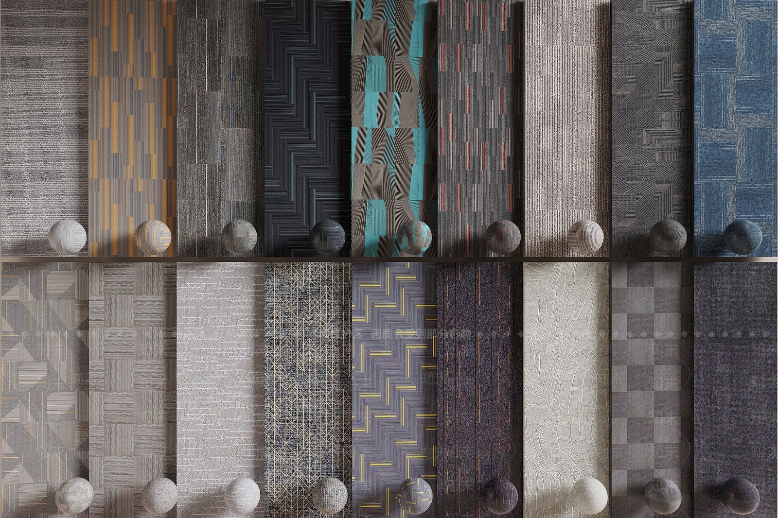 现代地毯3D模型下载【ID:1198589683】