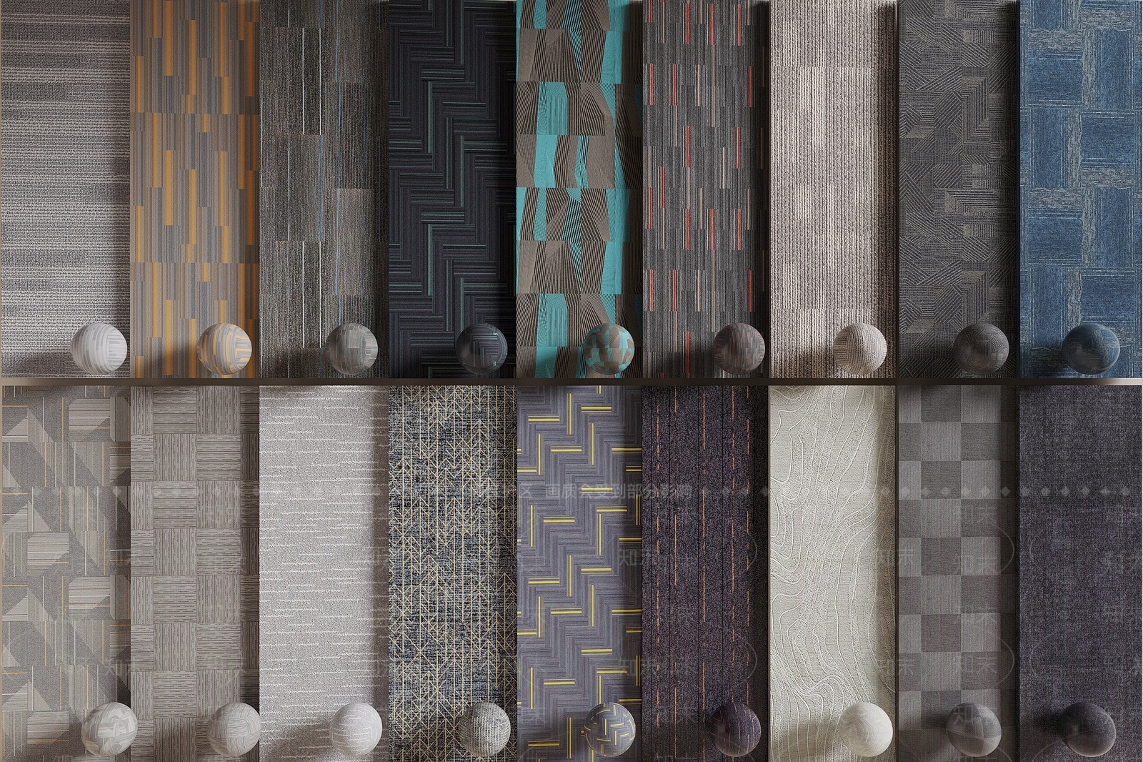 现代地毯SU模型下载【ID:1198589787】