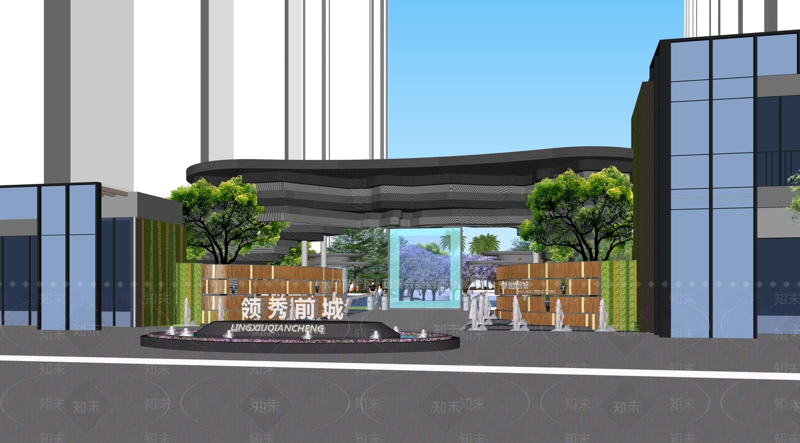 现代新中式儿童游乐空间SU模型下载【ID:1198591036】