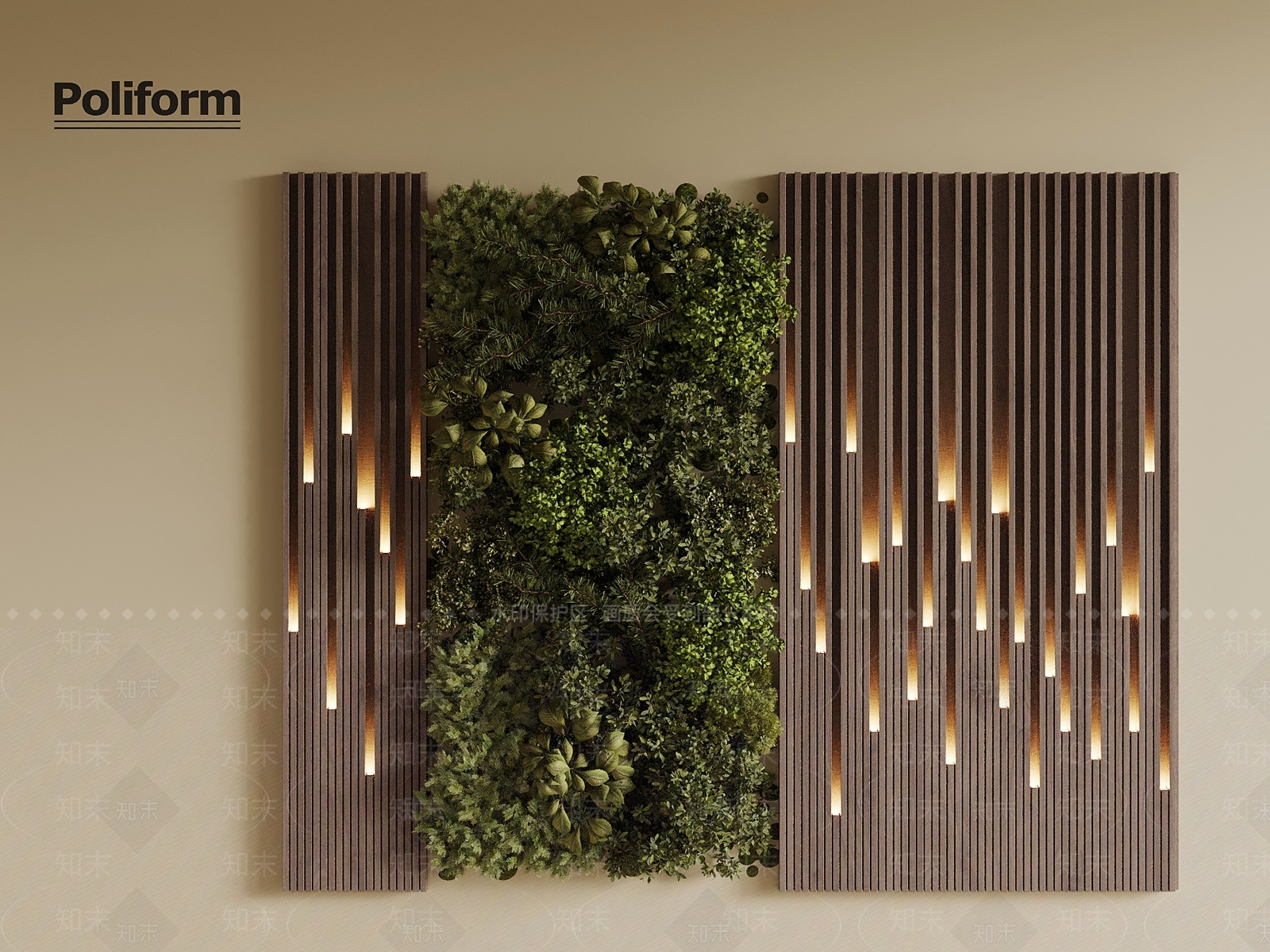 绿植墙SU模型下载【ID:1198591492】