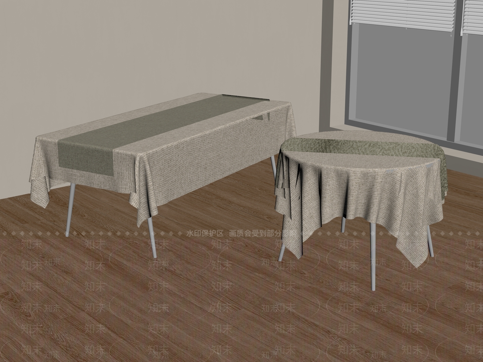 餐桌SU模型下载【ID:1198594150】