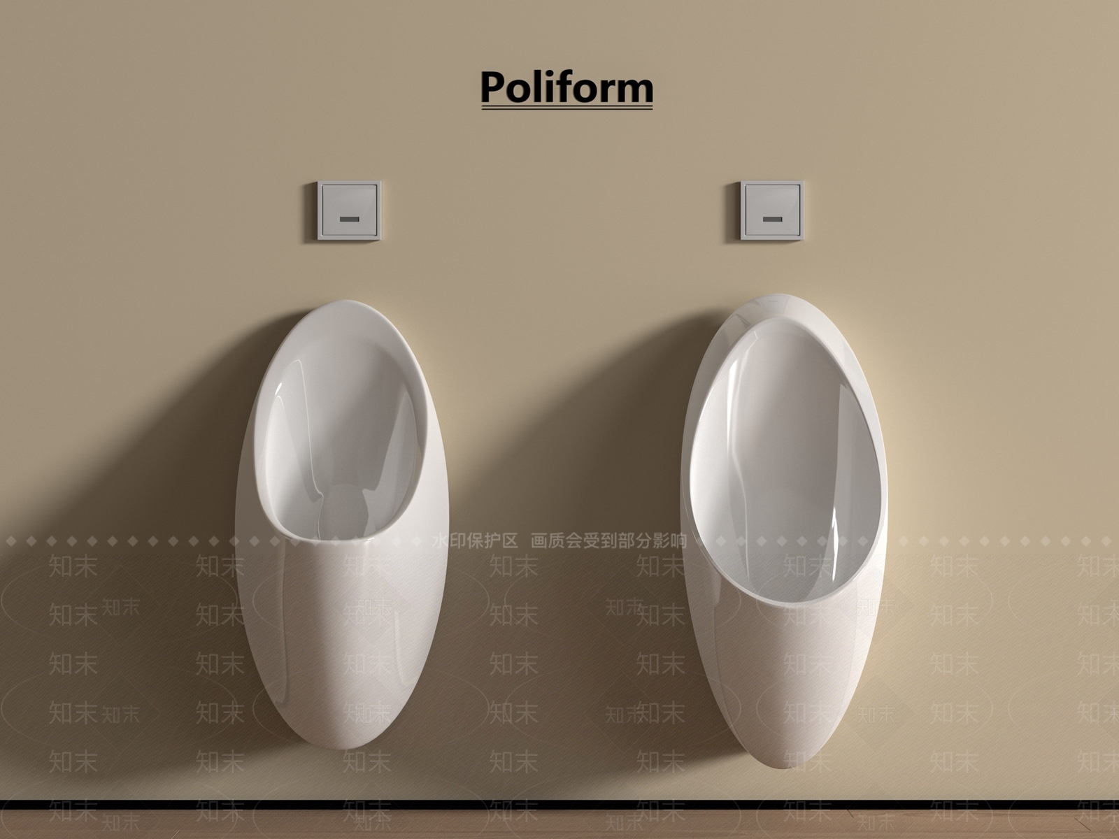 小便斗SU模型下载【ID:1198595464】