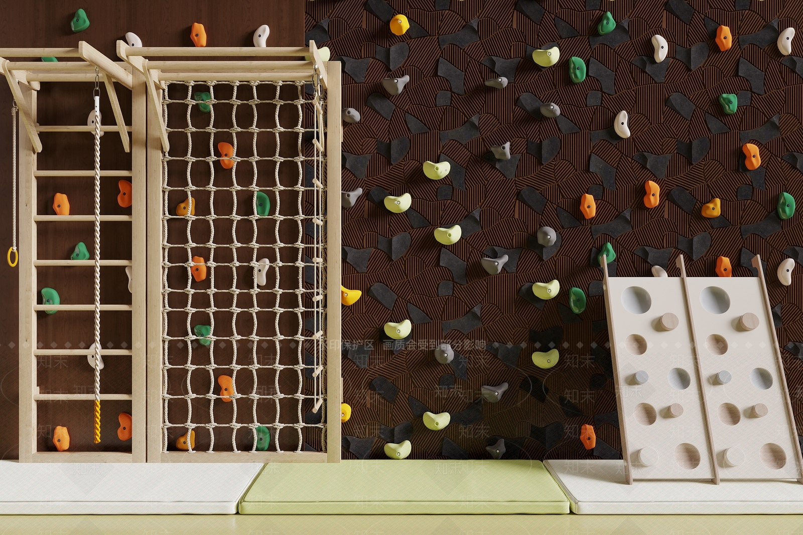 攀岩墙SU模型下载【ID:1198596381】