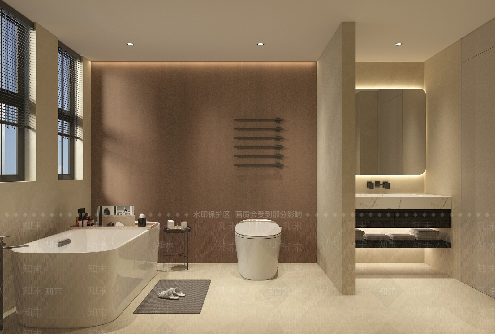 现代轻奢卫生间3D模型下载【ID:1198597296】