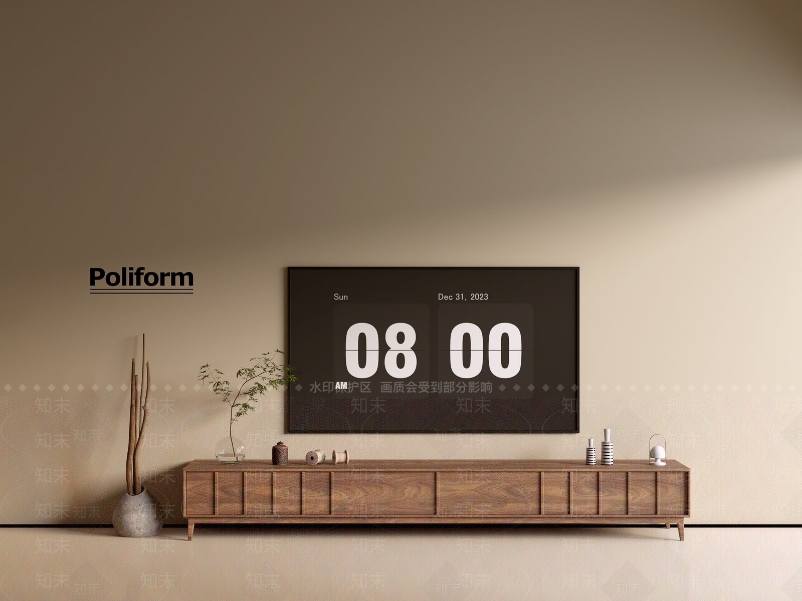 现代电视柜SU模型下载【ID:1198601122】