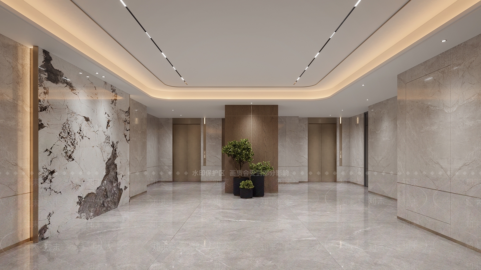 现代酒店大堂3D模型下载【ID:1215166362】