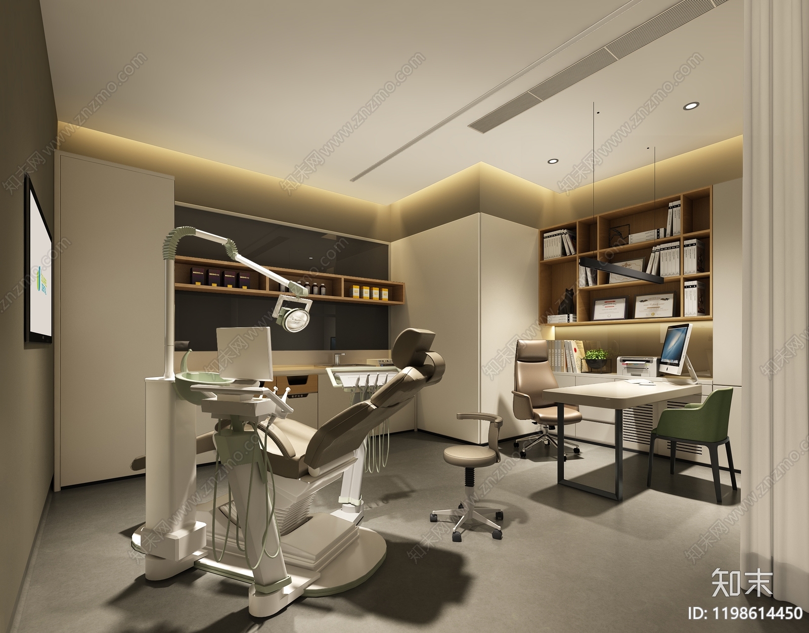 现代轻奢医院cad施工图下载【ID:1198614450】