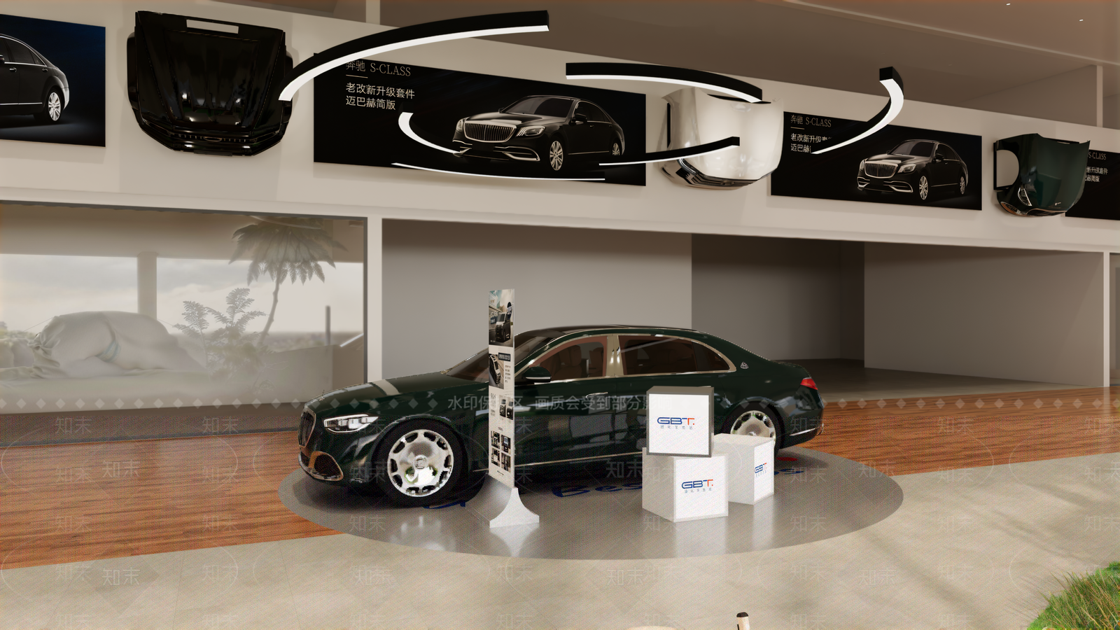 现代汽车4S店SU模型下载【ID:1198894306】