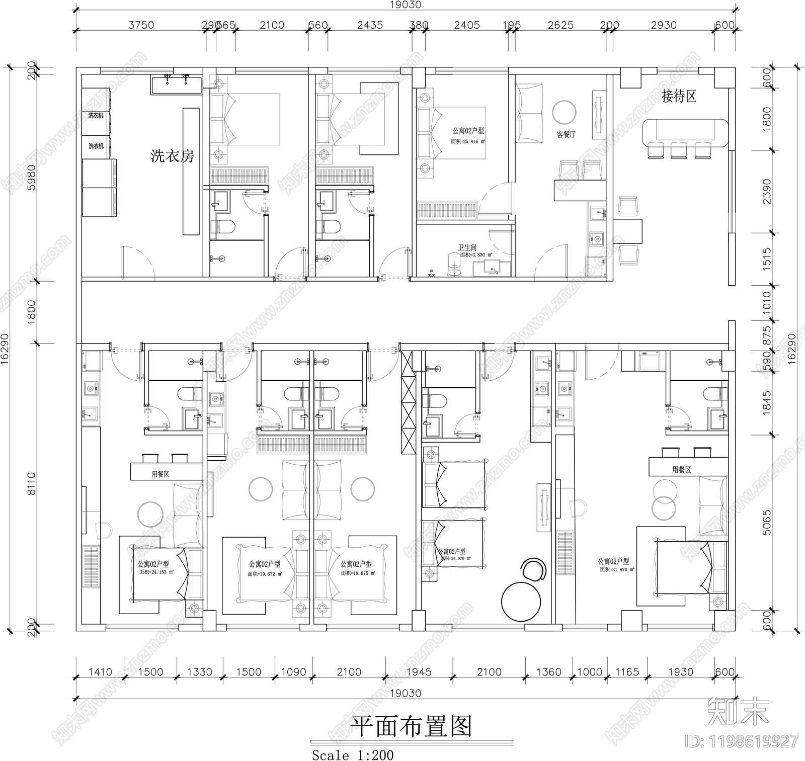 民宿施工图下载【ID:1198619927】