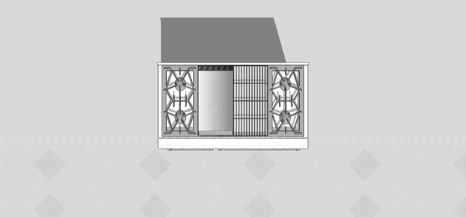 灶台SU模型下载【ID:1198620591】