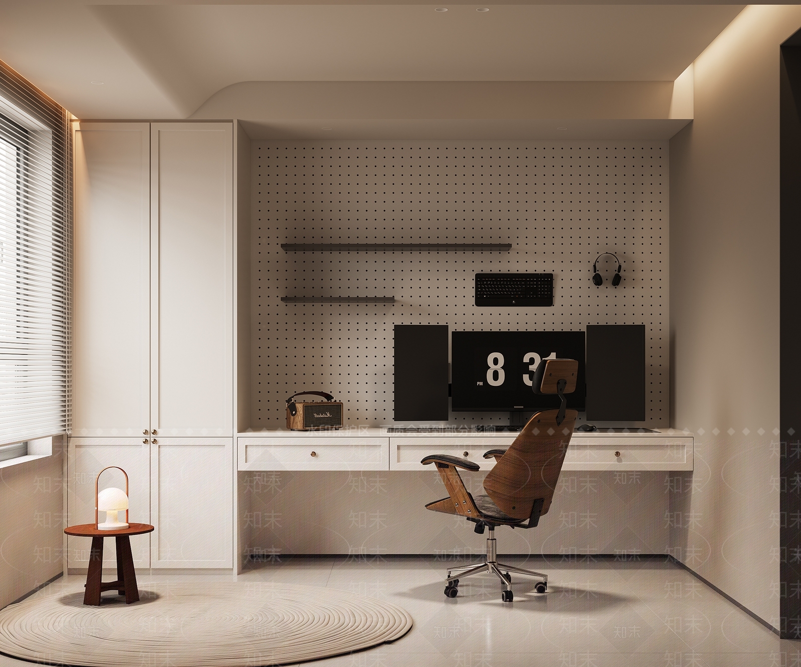 现代书房3D模型下载【ID:1198626293】