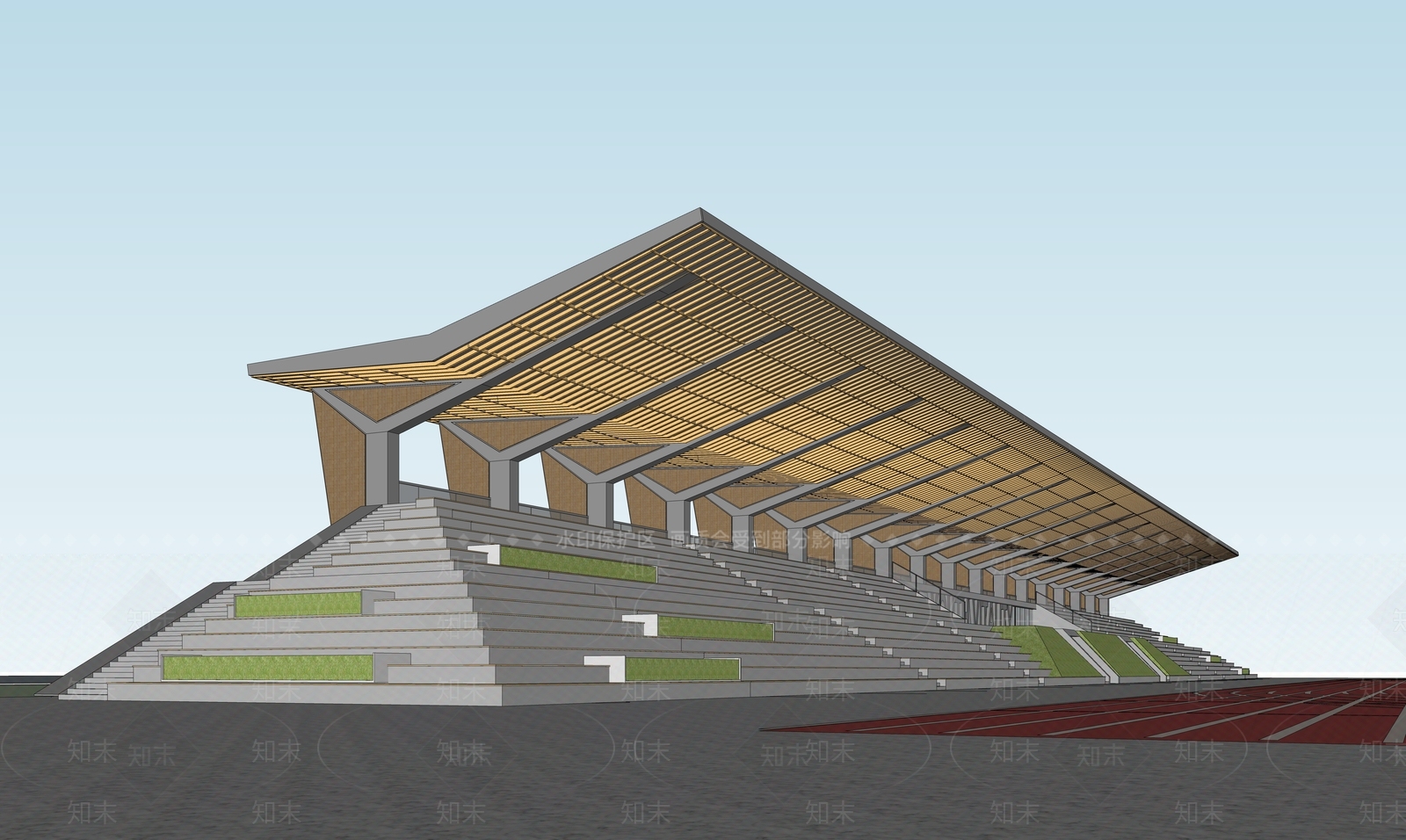 现代其他景观小建筑SU模型下载【ID:1198632194】