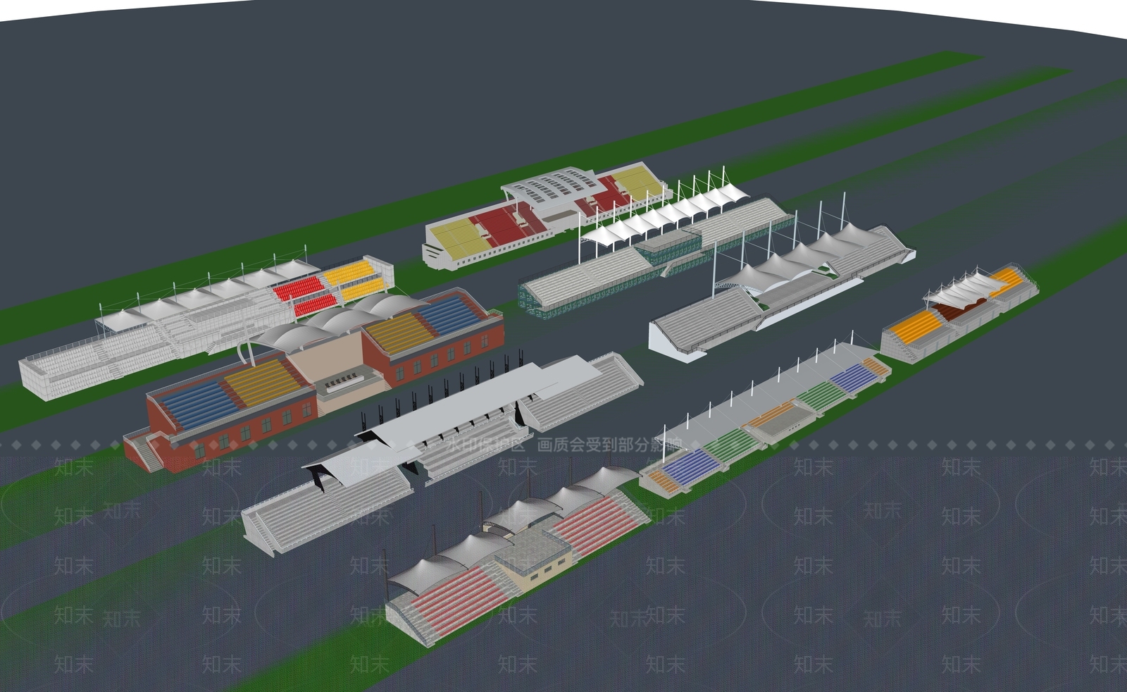 现代其他景观小建筑SU模型下载【ID:1198632385】