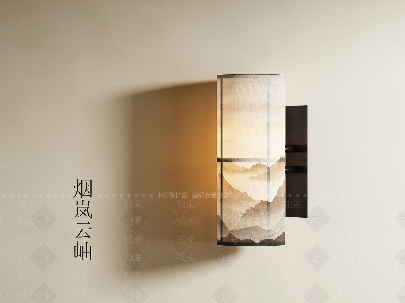 新中式中式壁灯3D模型下载【ID:1198635805】