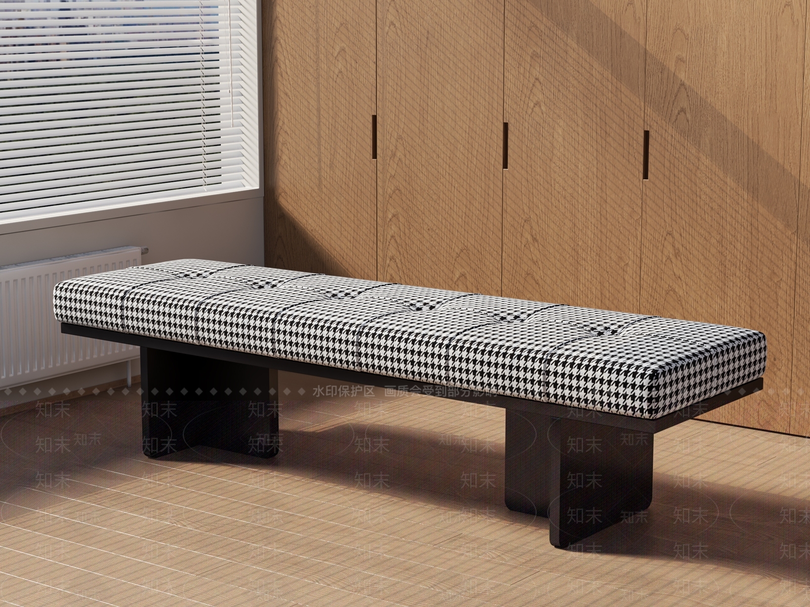 新中式贵妃椅3D模型下载【ID:1198637513】
