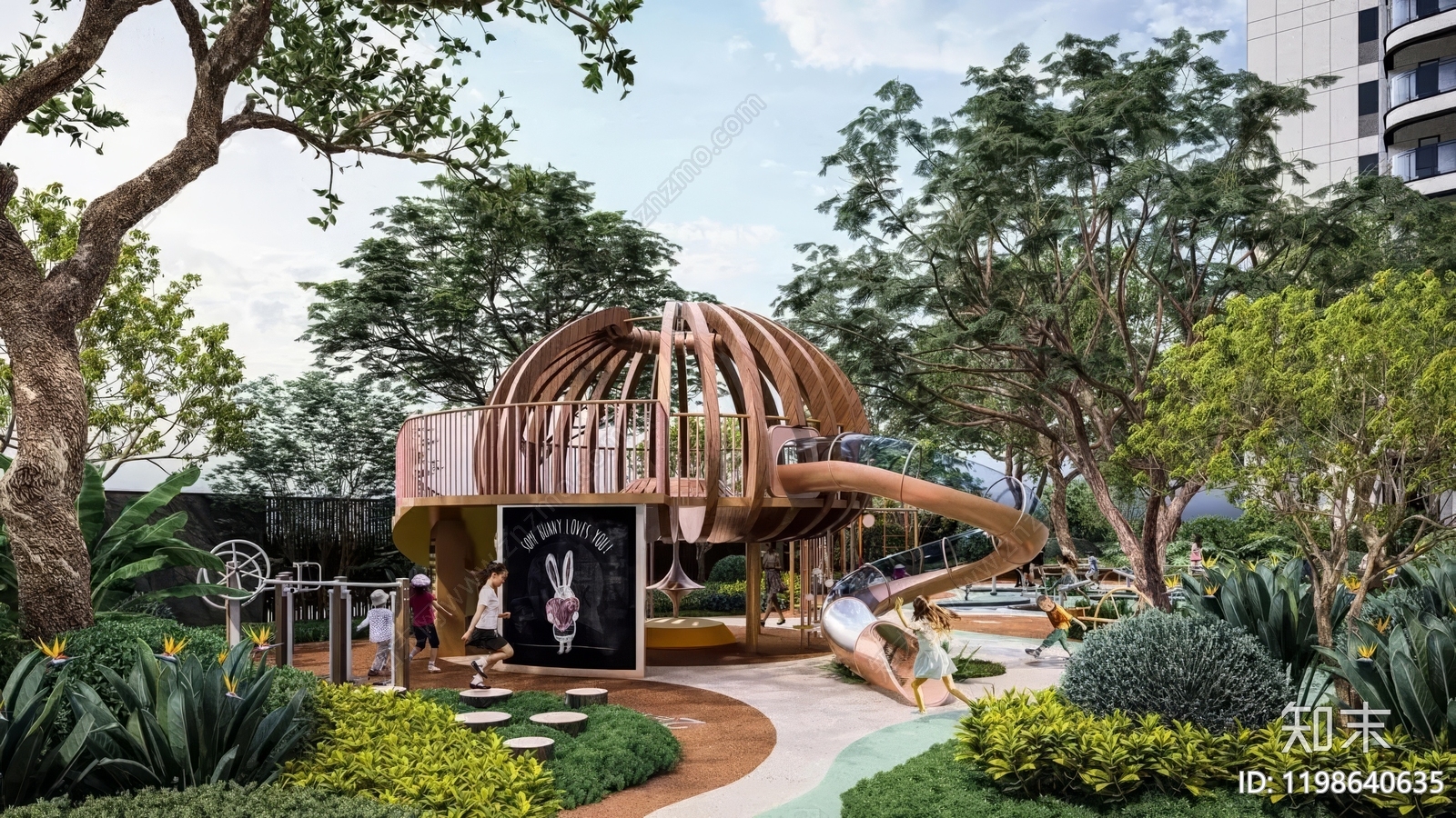 儿童公园施工图下载【ID:1198640635】