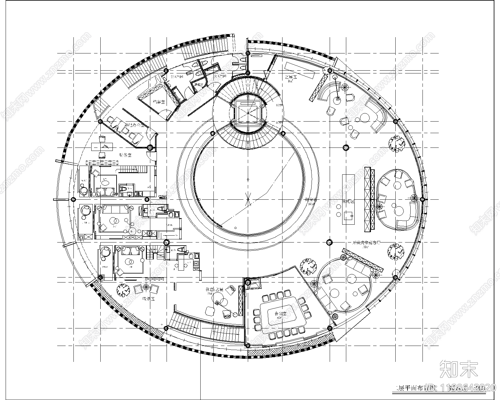 现代会所cad施工图下载【ID:1198642920】