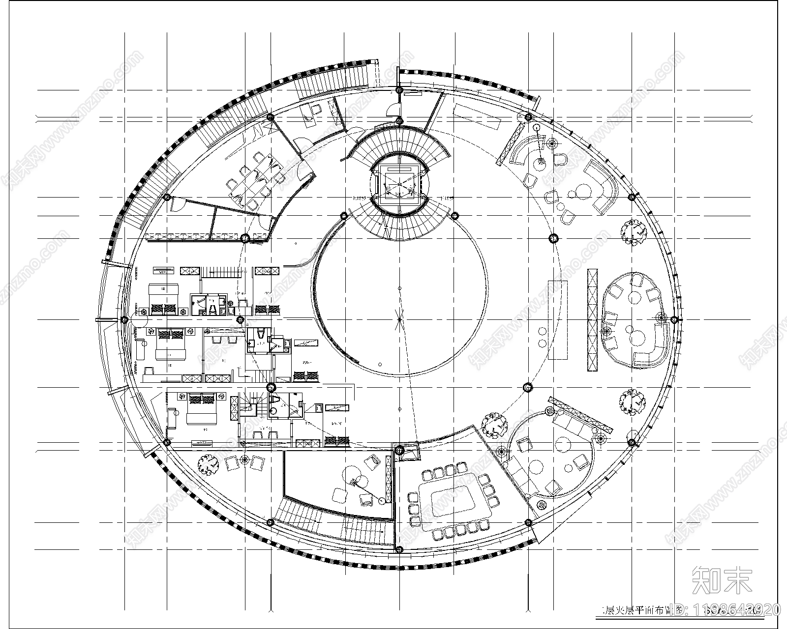现代会所cad施工图下载【ID:1198642920】