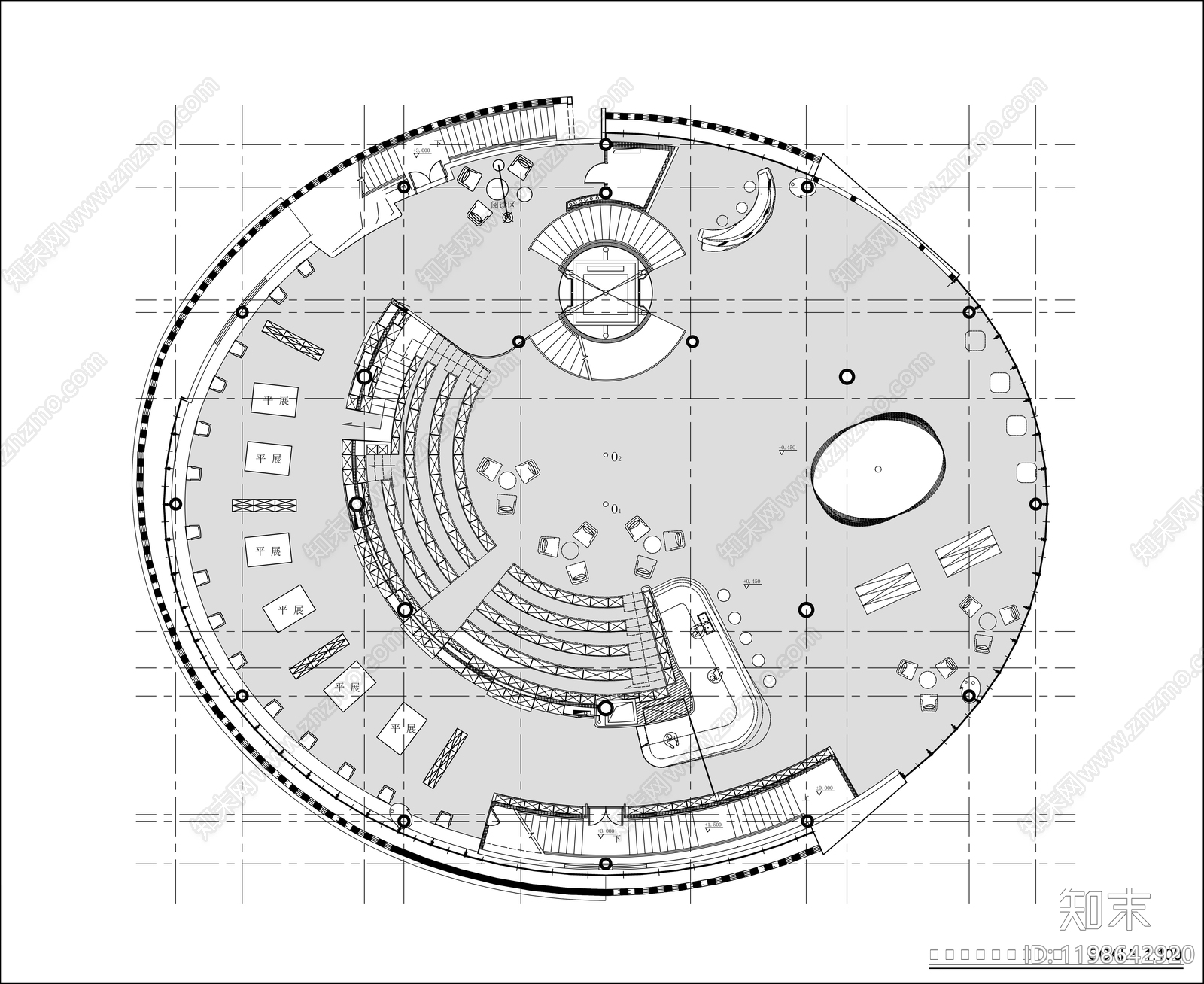 现代会所施工图下载【ID:1198642920】