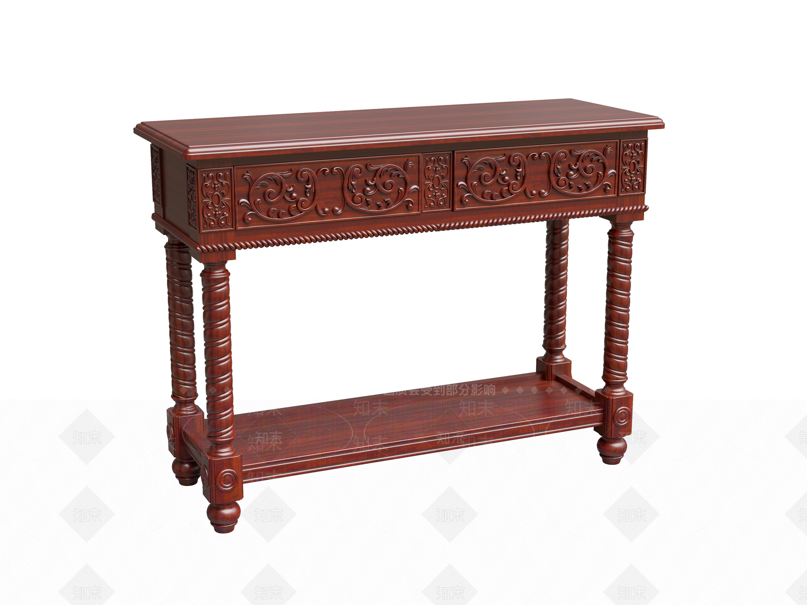 欧式玄关柜3D模型下载【ID:1198644950】