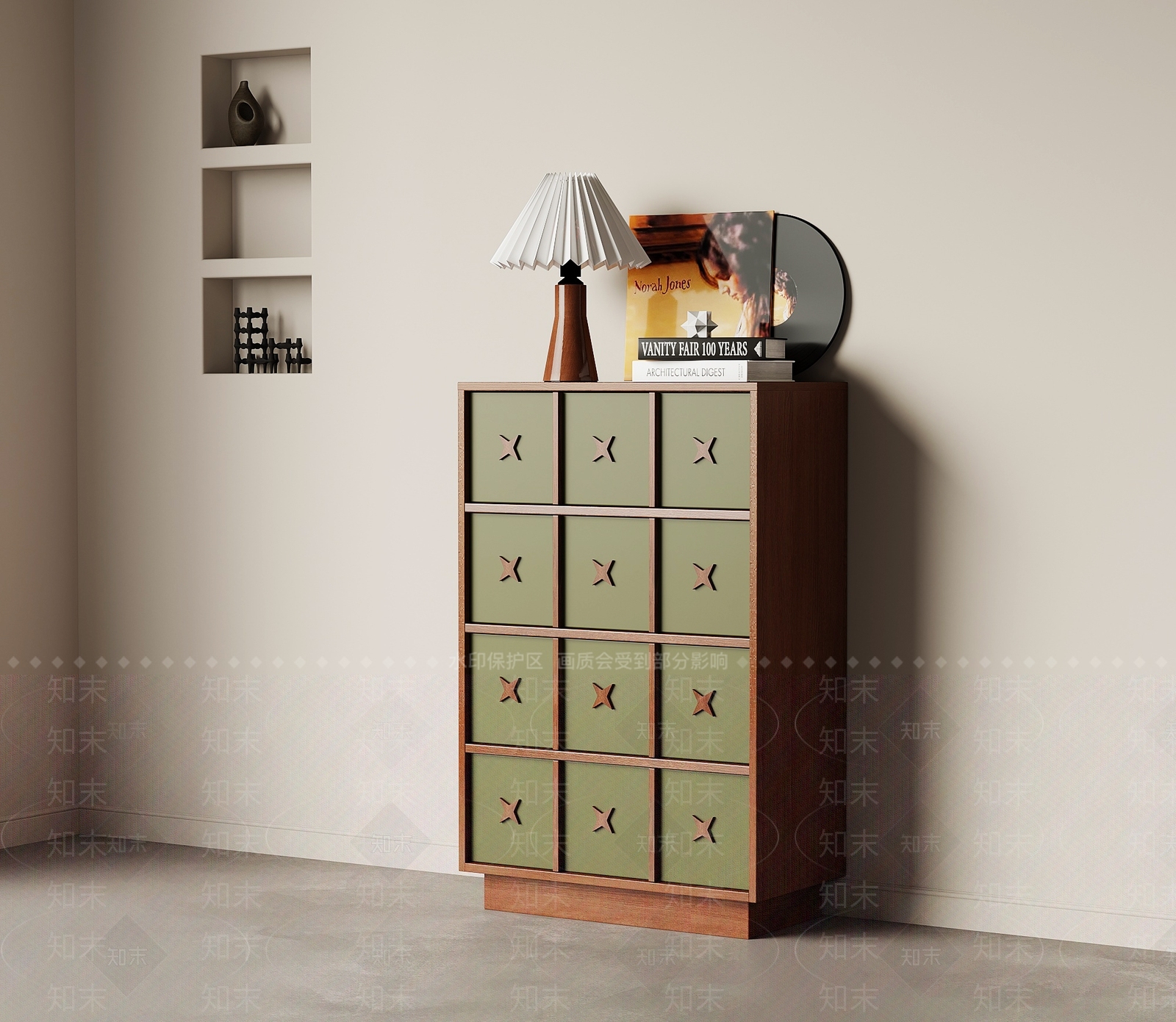 法式复古斗柜3D模型下载【ID:1198649007】