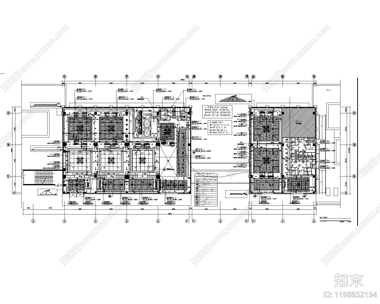 现代会所cad施工图下载【ID:1198652154】