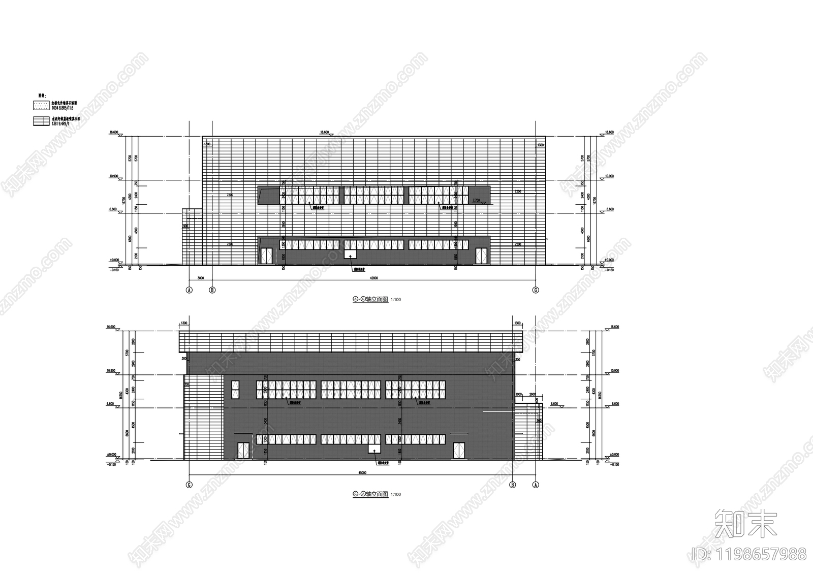 现代学校建筑cad施工图下载【ID:1198657988】