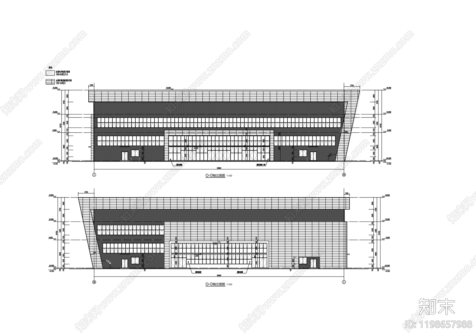现代学校建筑cad施工图下载【ID:1198657988】