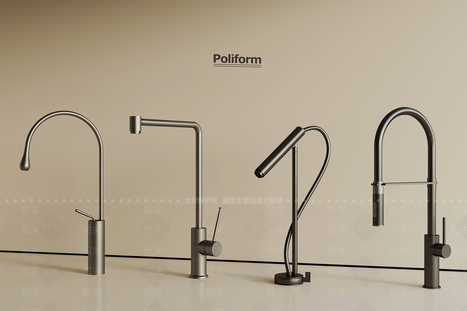 现代水龙头3D模型下载【ID:1198658862】