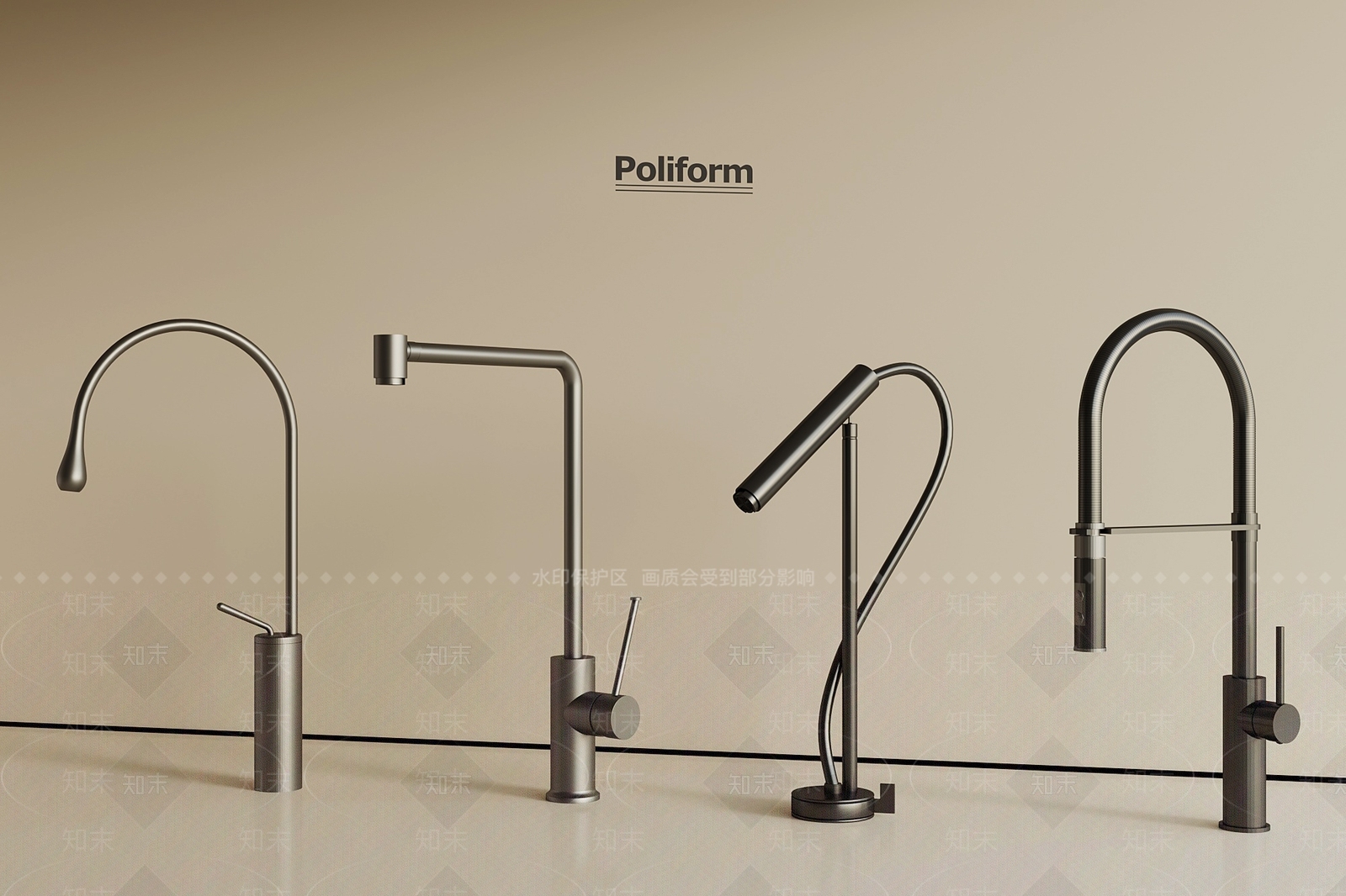 现代水龙头SU模型下载【ID:1198661172】