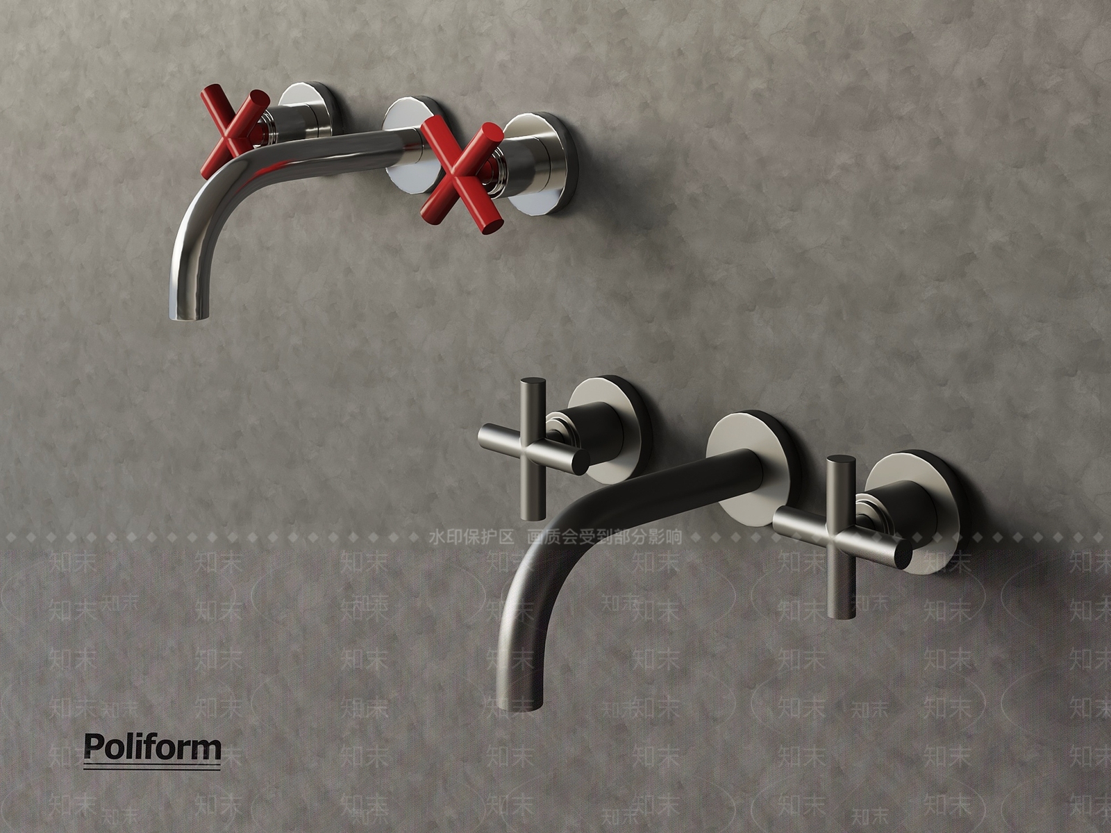 现代水龙头SU模型下载【ID:1198661179】