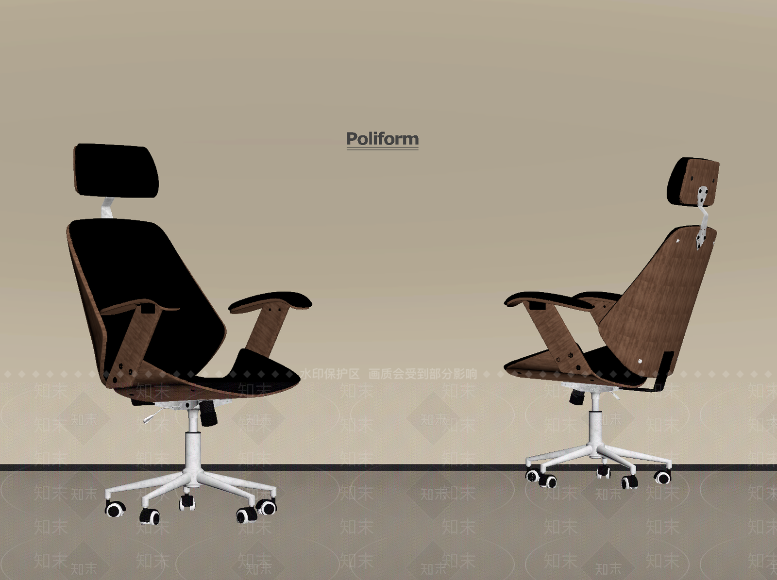 中古办公椅SU模型下载【ID:1198665388】