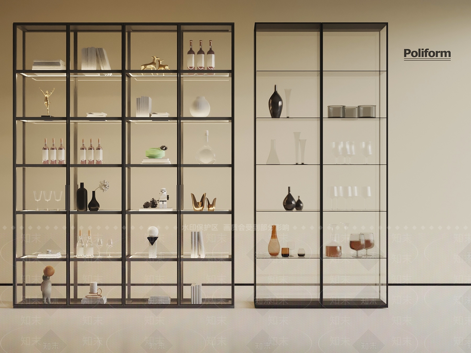 现代酒柜3D模型下载【ID:1198665429】
