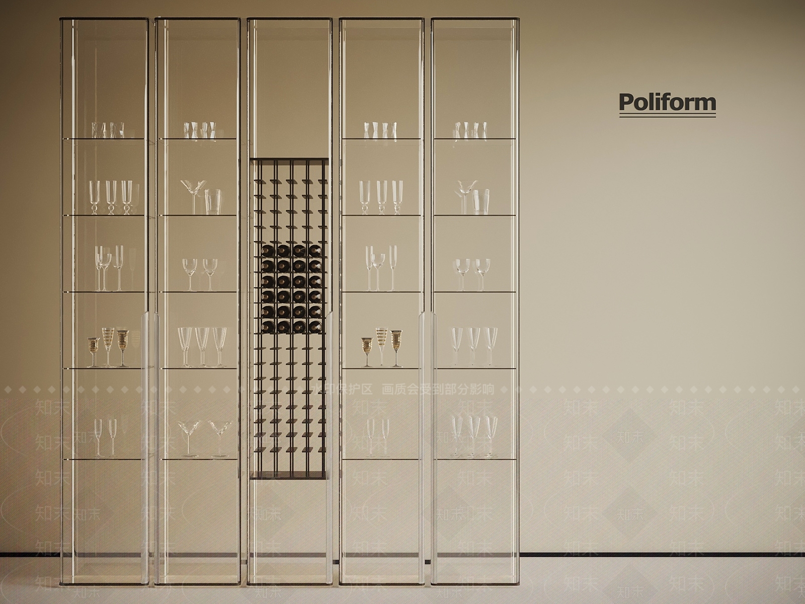 现代酒柜SU模型下载【ID:1198665900】