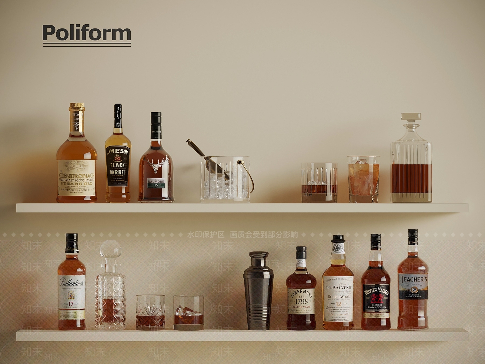 酒水食物3D模型下载【ID:1198666552】