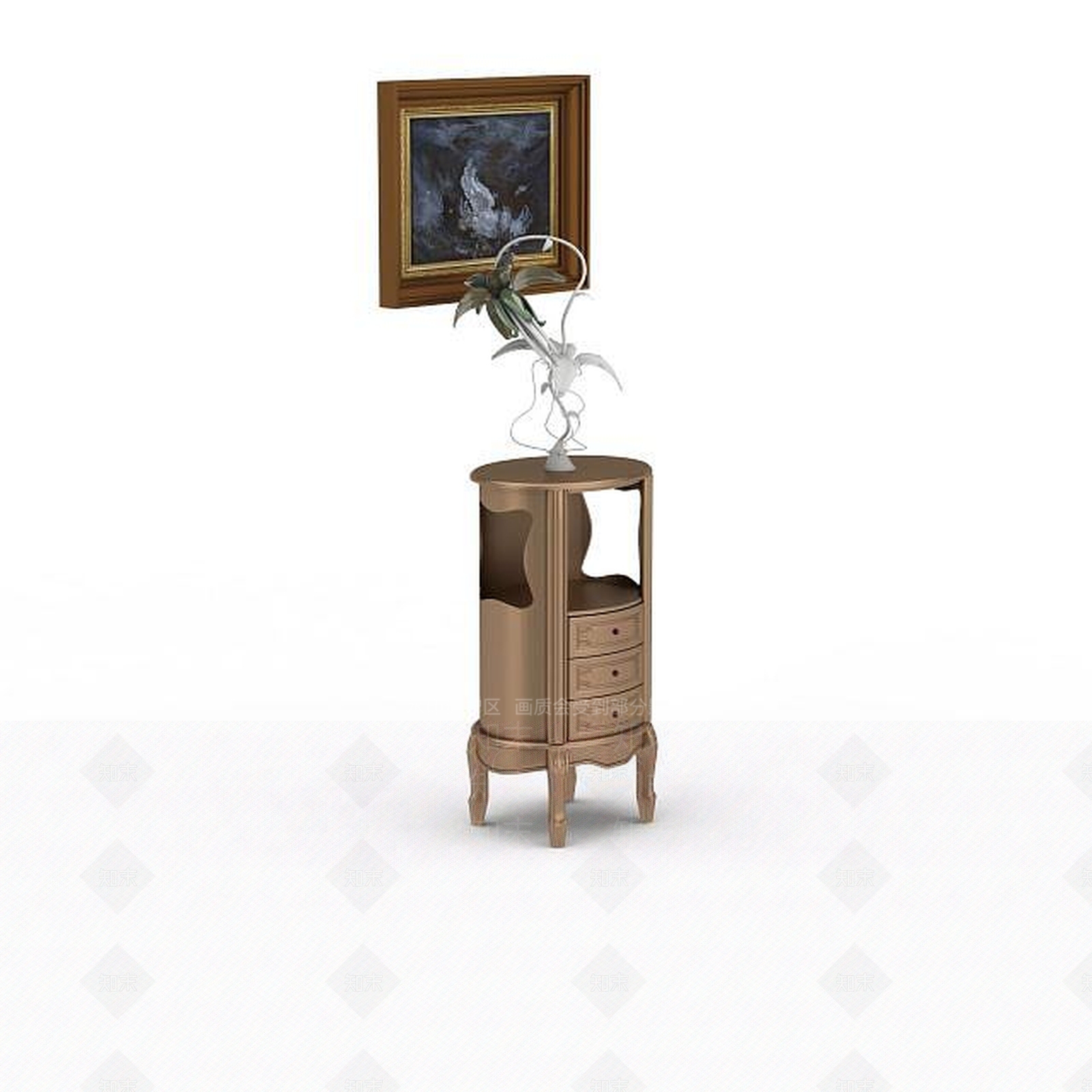 现代花台3D模型下载【ID:1198667790】