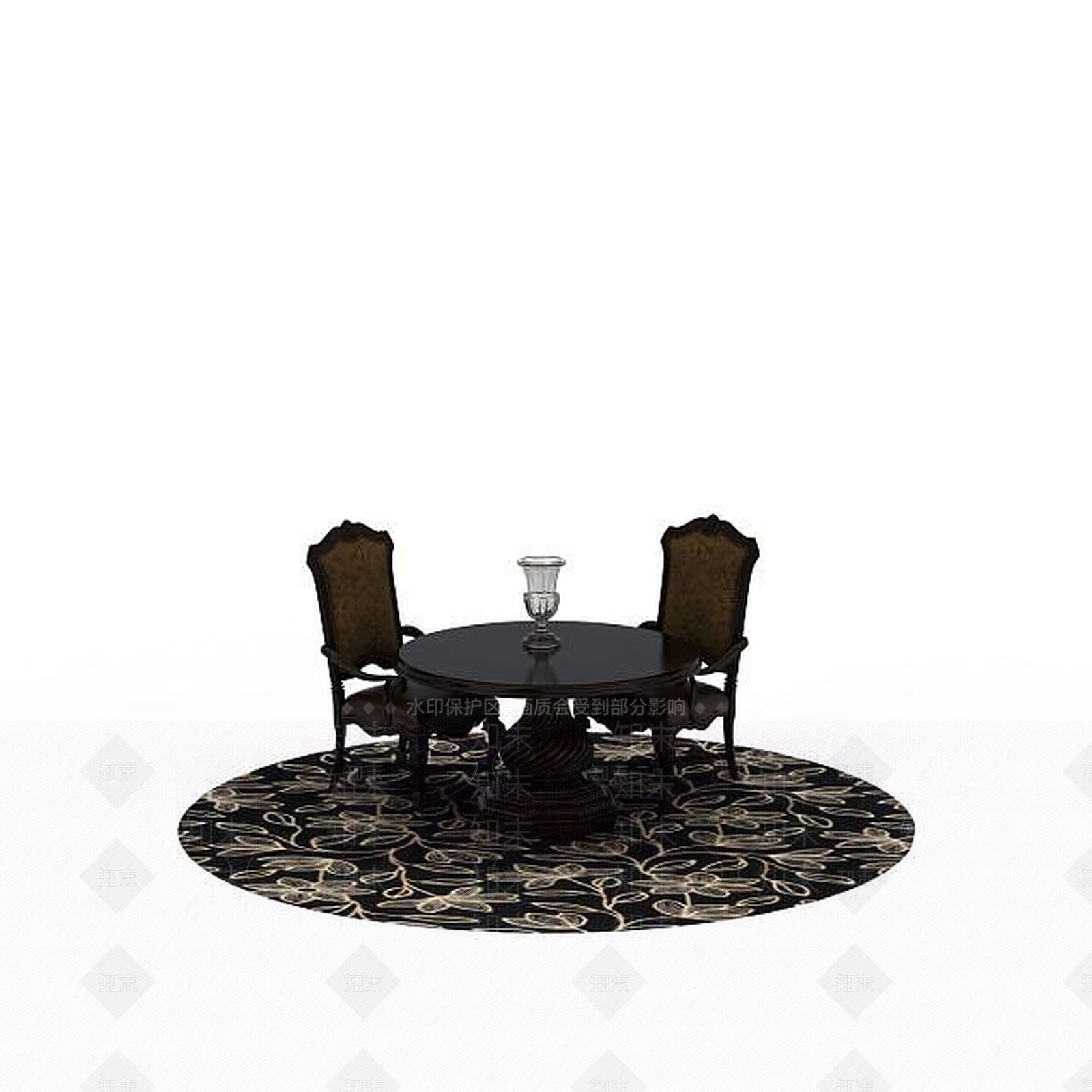 现代餐厅桌椅3D模型下载【ID:1198668245】