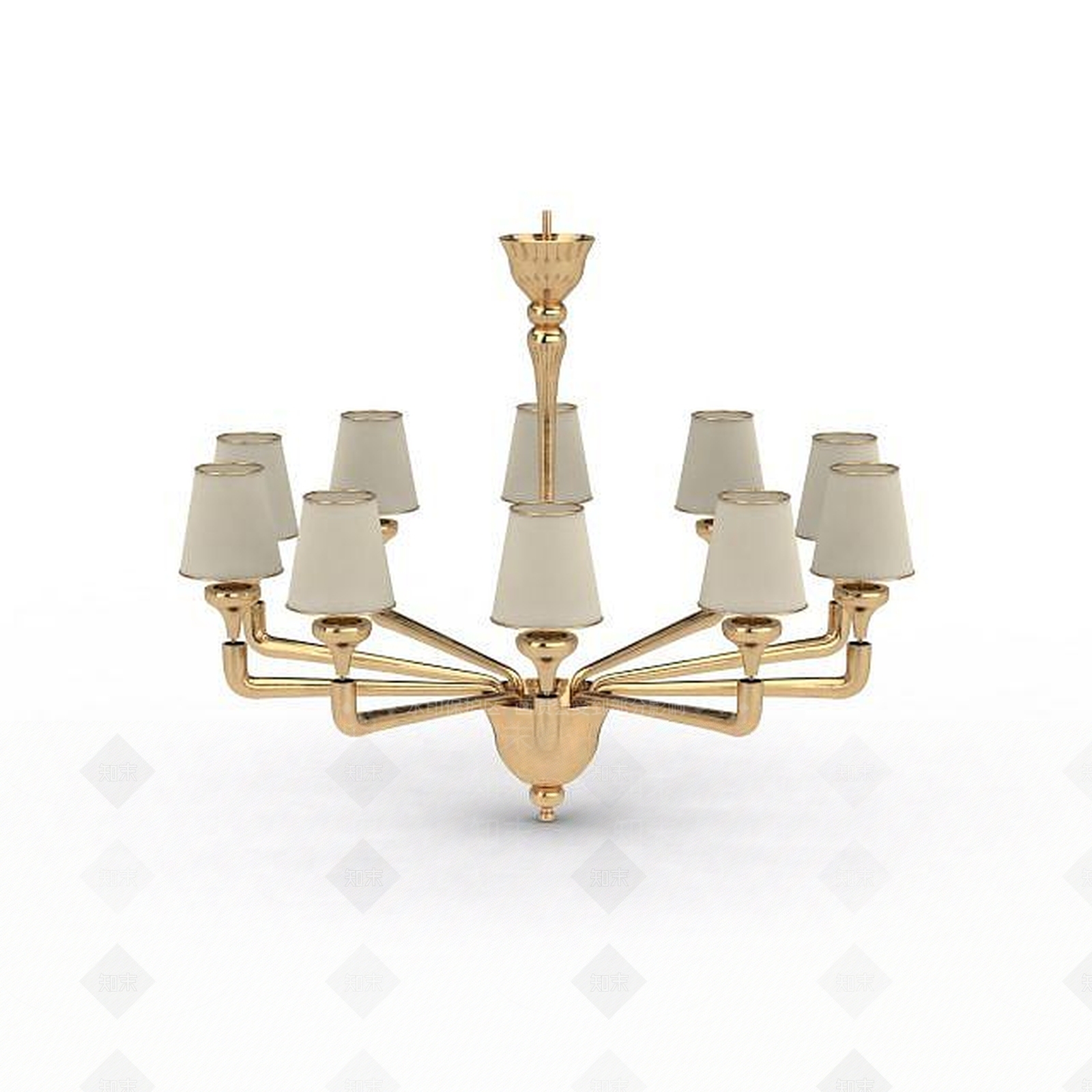 现代室内吊灯3D模型下载【ID:1198669010】