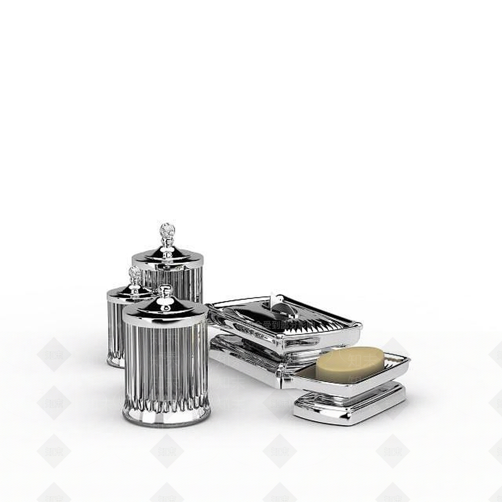 现代厨房用品3D模型下载【ID:1198670322】