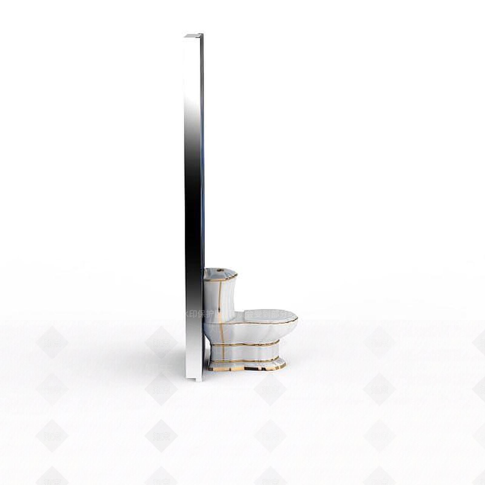 现代家用马桶3D模型下载【ID:1198670308】