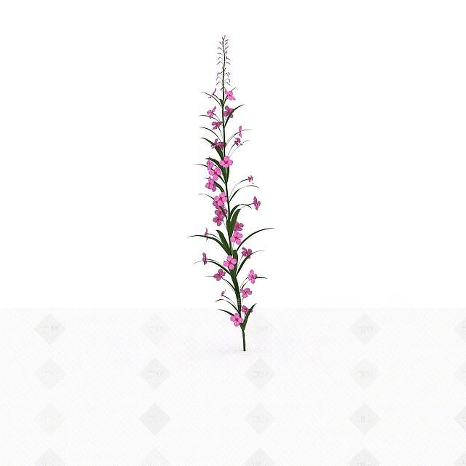 现代粉色园林装饰花3D模型下载【ID:1198673006】
