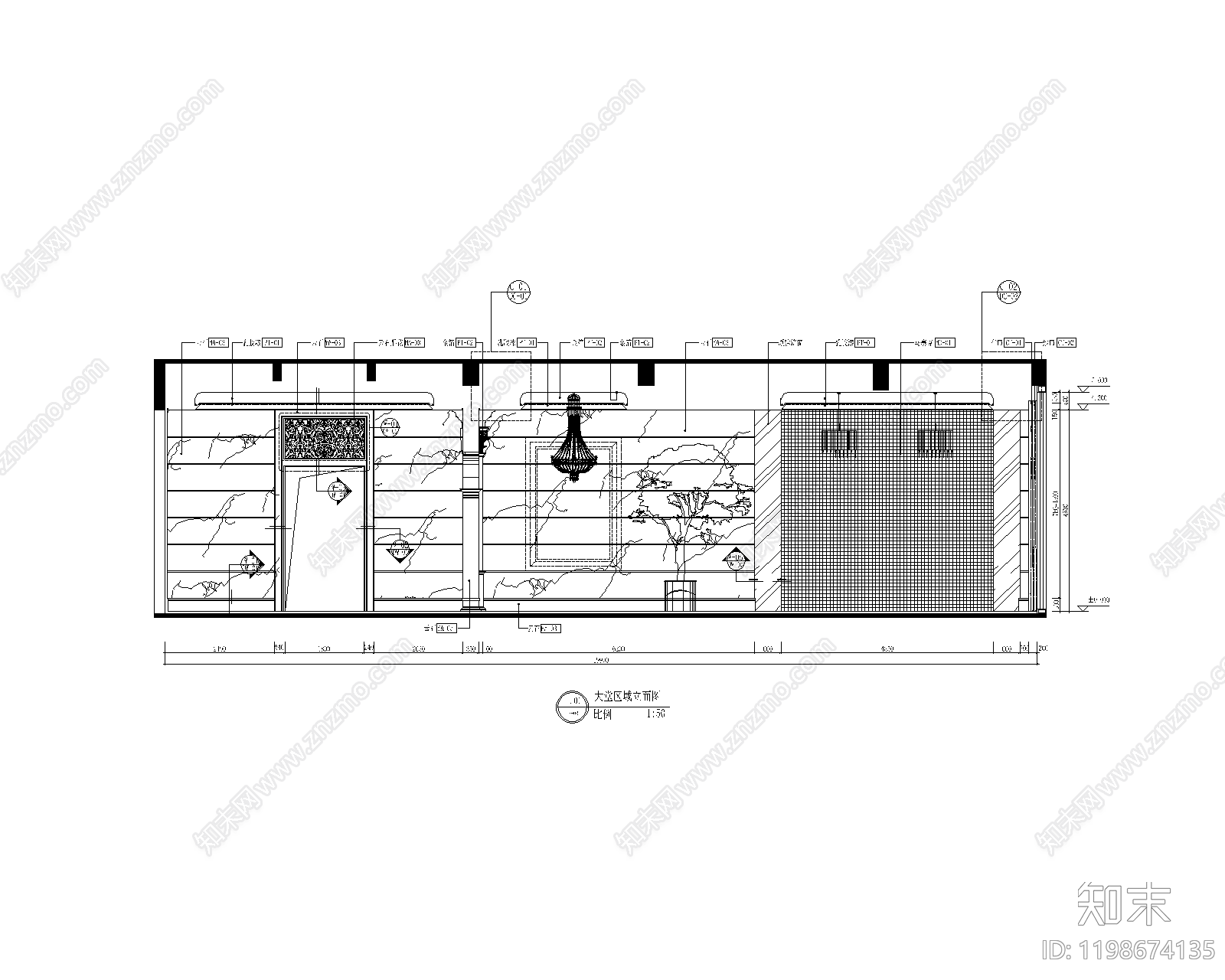 现代会所cad施工图下载【ID:1198674135】